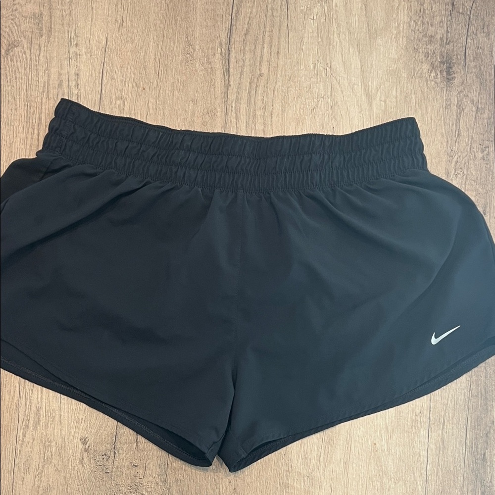 Nike Women's Dri-Fit Mid Rise Black Athletic Shorts- WORN ONCE